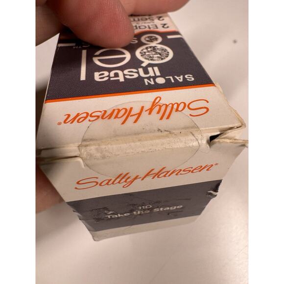 Sally Hansen Salon Insta Gel Strips # 110 Take The Stage (Gray/Silver Glitter) - Picture 6 of 6